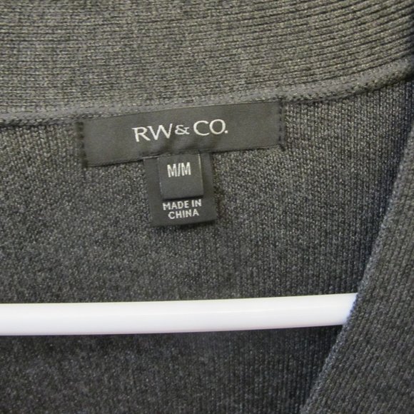 RW&CO. Classic Fit Cardigan - Double Breasted - Smokey Grey Color - Medium - Picture 3 of 4